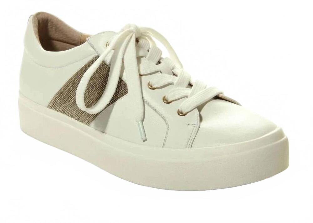 NEW VANELI women's yavin sneakers in white nappa